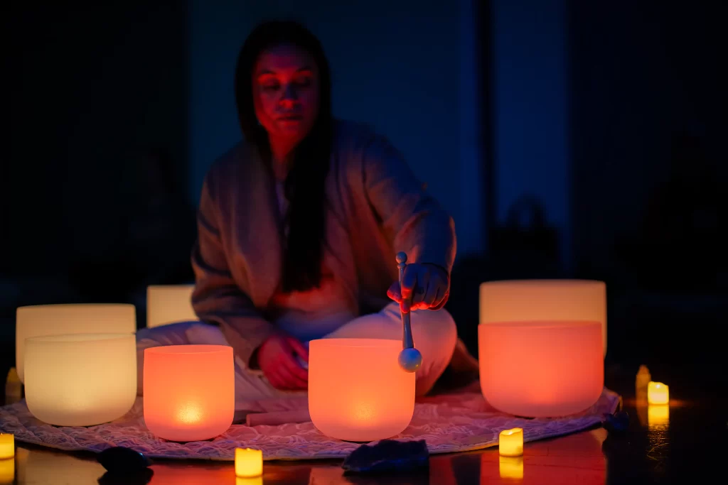 Tranquil Hypnotherapy - Full Moon Sound Bath + Guided Meditation - full size - sound bowls